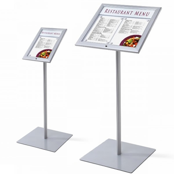 Outdoor Menu Display Stand with optional Lighting White Light Display